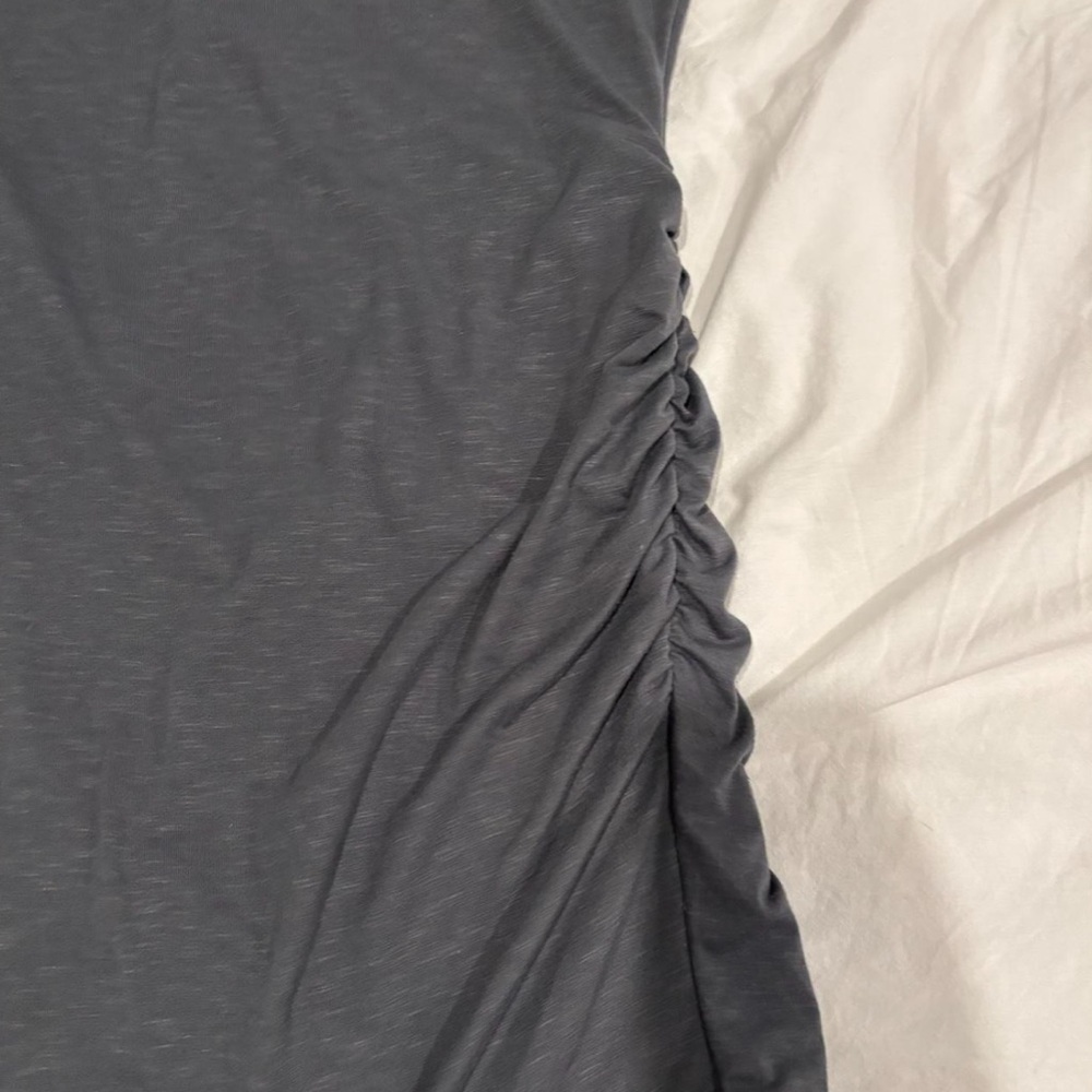 Lightweight Gray Ruched Dress - Picture 2 of 5